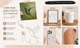 create a custom single line pet portrait from your photo