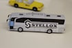 make a papercraft bus with your logo or image on it