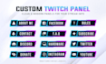 design custom twitch panels for your channel