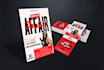 design poster or flyer matching ticket, even ticket with quick delivery