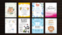 do a custom invitation card design for birthdays and baby shower