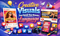 design creative social media posts and cover for your brand