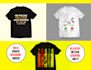 make trendy custom eye catchy pod business t shirt design superfast in 12hrs