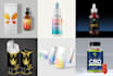 cbd, vape, cigarette, cannabis, tincture, dielines packaging box design