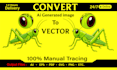 vectorize, redraw, trace, or convert ai image to vector