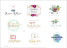 design beautiful watercolor feminine logo