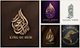 design a luxury arabic calligraphy logo for your brand
