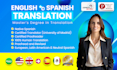 provide manual english to spanish translation no ia