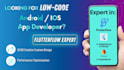 be your flutterflow developer, low code app development, flutter flow