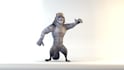 create a dance 3d character logo animation