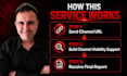 support youtube channel visibility with SEO links and final report