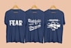 design creative custom typography and illustration t shirt