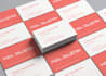 design double sided business card ready print files