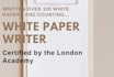 do white paper writing on finance, fintech, or business topics