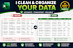 do accurate excel data entry, data cleaning and web research
