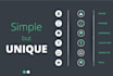 design modern app icon and button