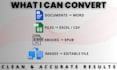 convert PDF to word, excel, CSV, and epub accurately
