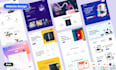 figma design website UI UX, website mockup or landing page