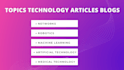 write SEO optimized, ai tech articles, and business blogs