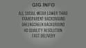 create social media lower thirds animation