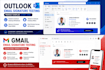 create HTML email signature for gmail, outlook and apple mail