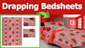 drape the design to bed or any object like bed sheet, table cover sofa cover