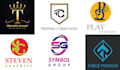 do luxury initial letters monogram logo design