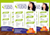 design beauty salon, fashion, promo flyer and price list