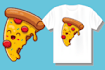 create food illustrated and text based tshirts