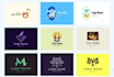 create your modern minimalist logo design and flat log design