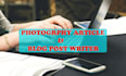 write photography and event related  articles and blog posts
