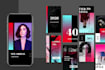 design modern social media templates for post, story, cover