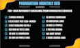 do off page monthly SEO service package with high quality white hat backlinks