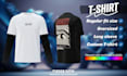 do 3d clothing mockup animation of your t shirt and hoodie