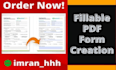do fillable pdf form creation,create fillable pdf form in 2h