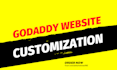 design godaddy website with godaddy builder