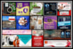 design stylish website and social media banner