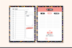 design a custom printable planner, calendar, journal