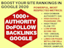 boost google SEO rank w high da dofollow indexed backlinks