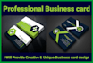 unique and creative professional business card design
