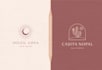 design boho hand drawn botanical feminine logo