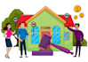 create flat characters illustration
