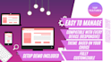 create responsive blogging website or ecommerce website