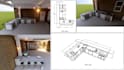design your 3d outdoor kitchen with measurements plan and appliances, backyard