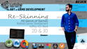 reskin unity3d games, develop unity games