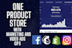 setup shopify dropshipping store and manage shopify store