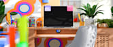 create 3d animation overlay background video