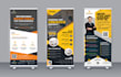 do roll up banner design and retractable banner in 3 hours