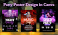 do creative graphic design, flyer, poster in canva