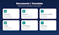 translate business documents between english, french and arabic